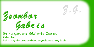 zsombor gabris business card